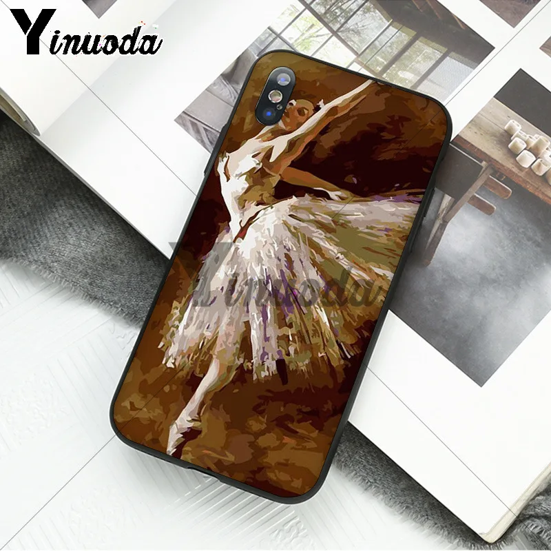 11pro MAX балетные балерины Картина маслом DIY окрашенные красивый чехол для телефона