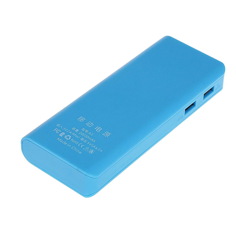 Rovtop горячая Распродажа 5V Dual USB 5x18650 Внешний аккумулятор зарядное устройство для мобильного телефона DIY Чехол для Iphone6 Plus S6 Xiaomi