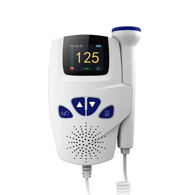Doppler da Frequência Polegada Cardíaca Fetal Portátil Abs Ultrasonic Mulheres Grávidas Cor Oled – Tela Lcd Two-cor Freqüência 1.7