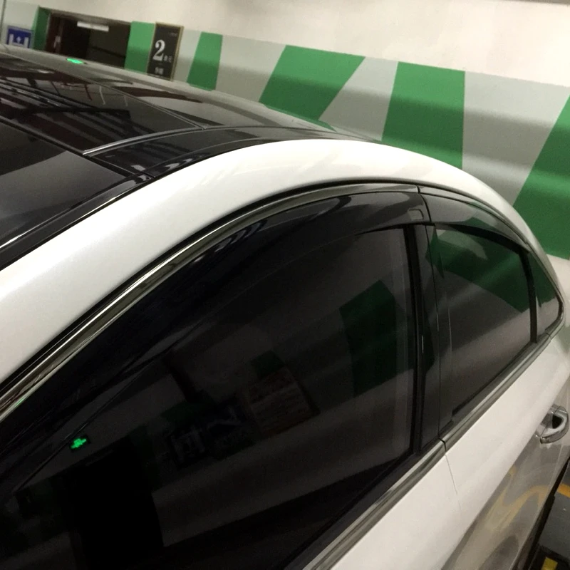 Для hyundai Sonata 9 Пластик черное окно козырек Vent Оттенки Защита от солнца дождь дефлектор гвардии авто аксессуары 4 шт./компл