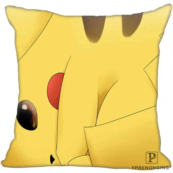 Square Pillowcases Декоративная Наволочка на заказ с изображением покемона Пикачу, квадратная Наволочка на молнии, 35X35,40x40,45x45 см(одна сторона), 180527-21-13 - Цвет: Square Pillowcases