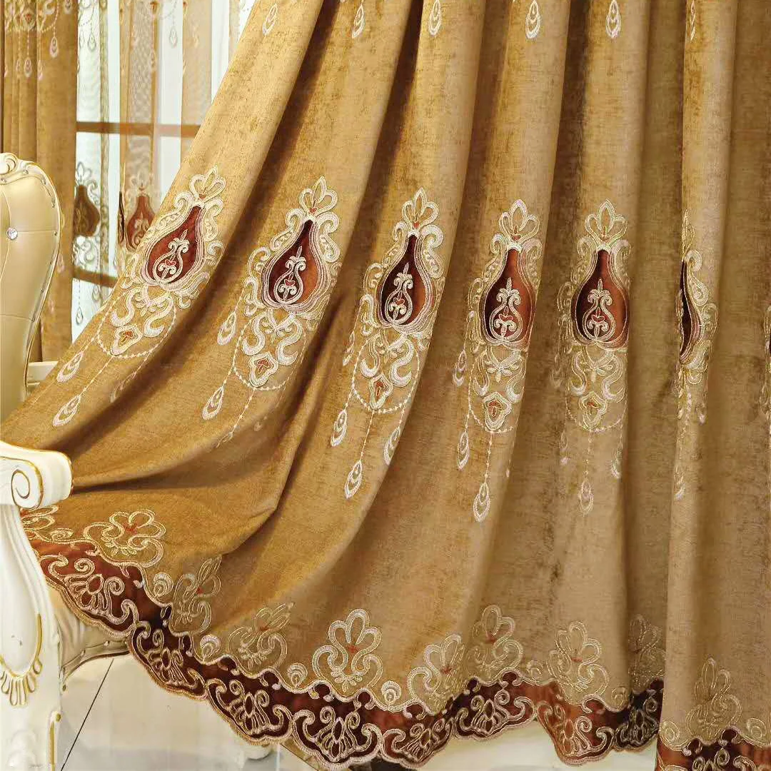 Штора медленная душа из синели Роскошная штора для гостиной тюль Европейская