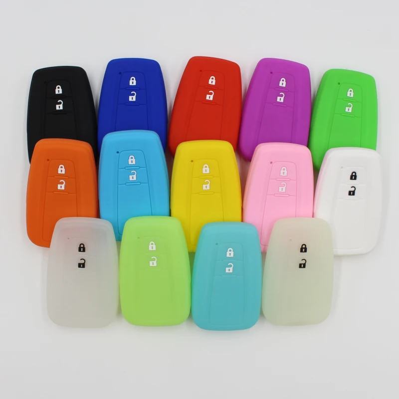 

Silicone rubber car key case cover for toyota prius highlander 2021 2 button key