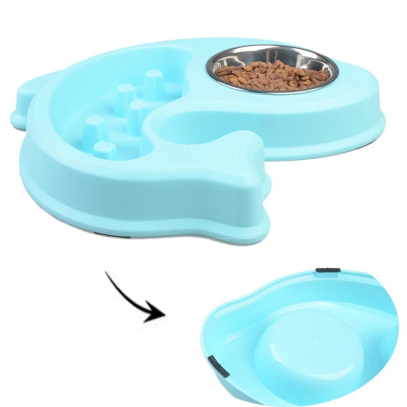 Антиударная детская миска для щенков медленного еды кормушка противоскользящая