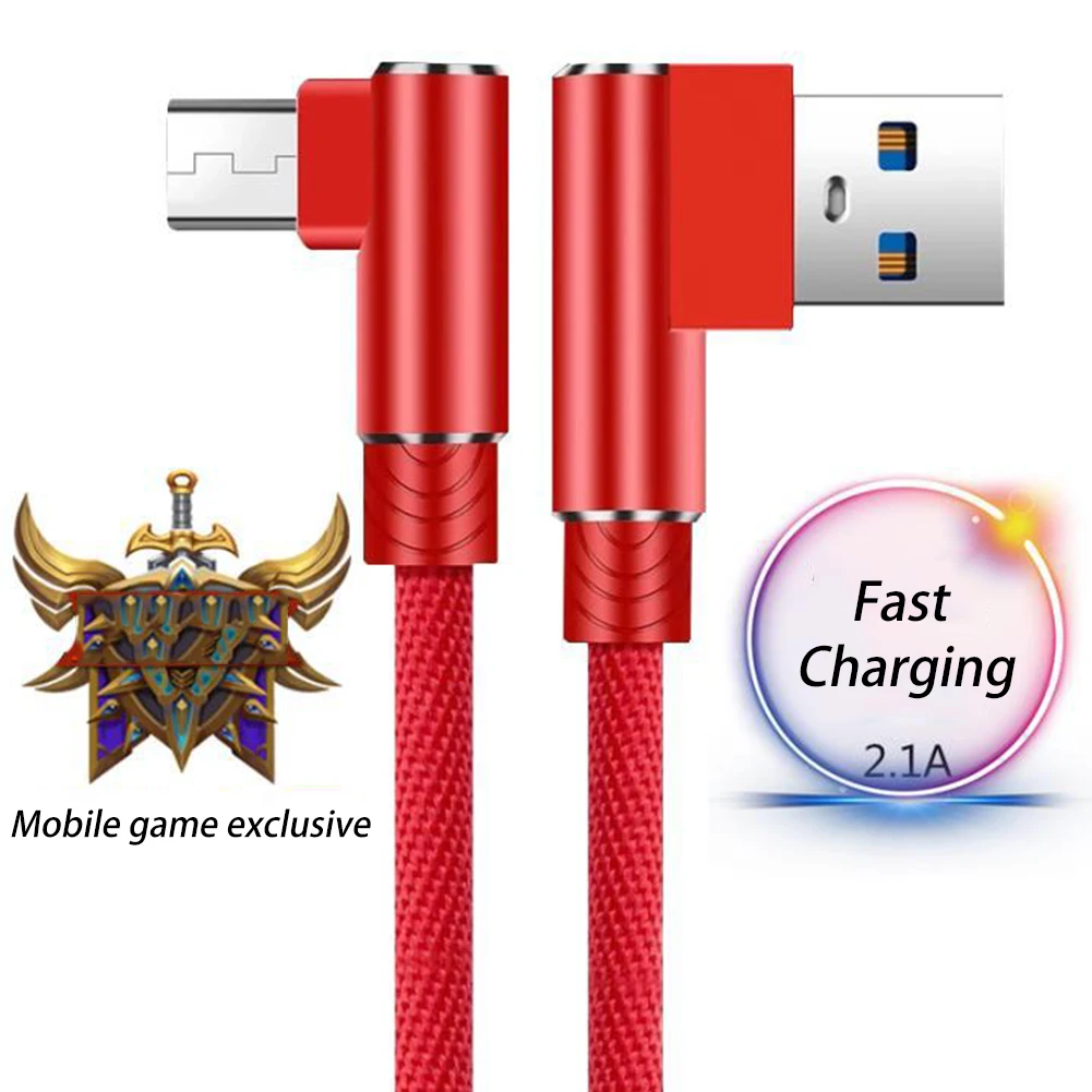 Кабель для быстрой зарядки Samsung и Xiaomi с прямым углом Type C Micro USB USB|Шлейфы мобильных