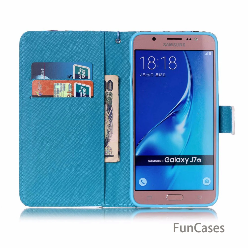 Цветной чехол для samsung J3 2016 (6) J320 fundas Galaxy J5 J7 + держатель карт galexy чехол|Бамперы| |