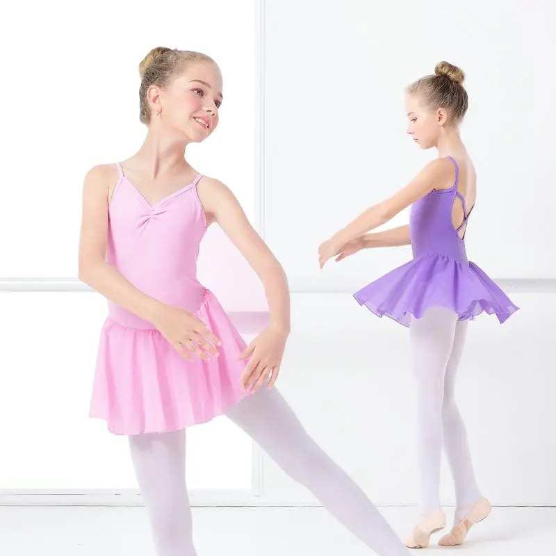 

Dance Dress Gymnastics Leotard Girls Ballet Leotards Child Dance Costumes Ballet Dancing Costume Skirted Leotard Dance Wear