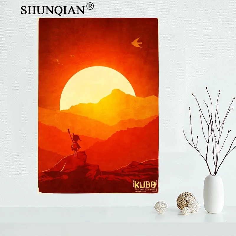 Новый плакат Kubo и the Two string индивидуальный холщовый искусство ткань настенный