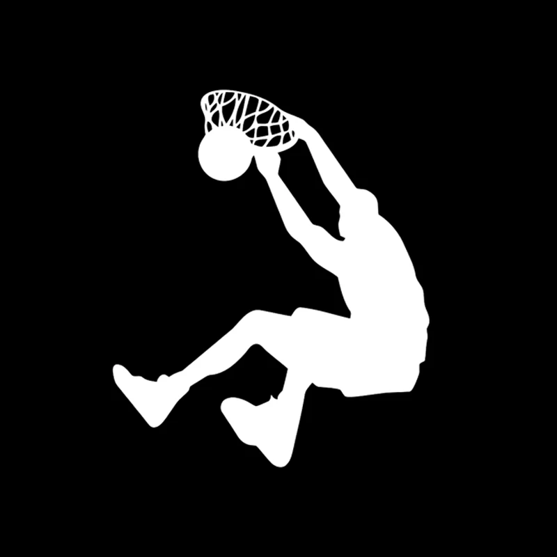 QYPF 12 4*14 8 см баскетбольный игрок Slam Dunk декоративная Автомобильная наклейка