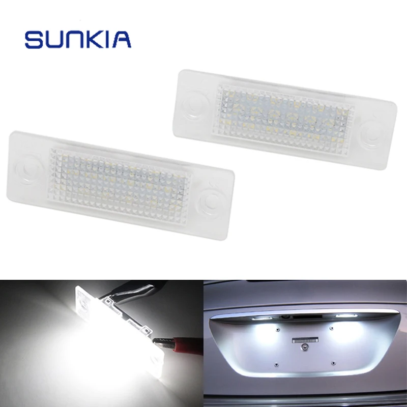 SUNKIA Canbus безошибочный светодиодный номерной знак для Volkswagen VW Golf Passat Candy Jetta/Syncro Touran