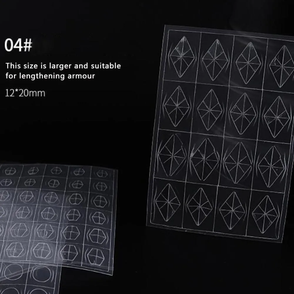 Прозрачные формы для ногтей полное покрытие быстро строительный гель форма