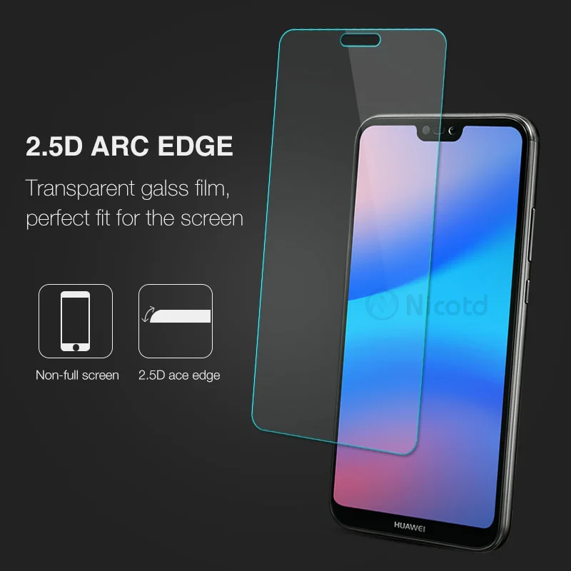 2 шт. закаленное стекло для Huawei P20 lite P10 Mate 10 20 Lite Защита экрана Nova 4 3 3i 9H защитная