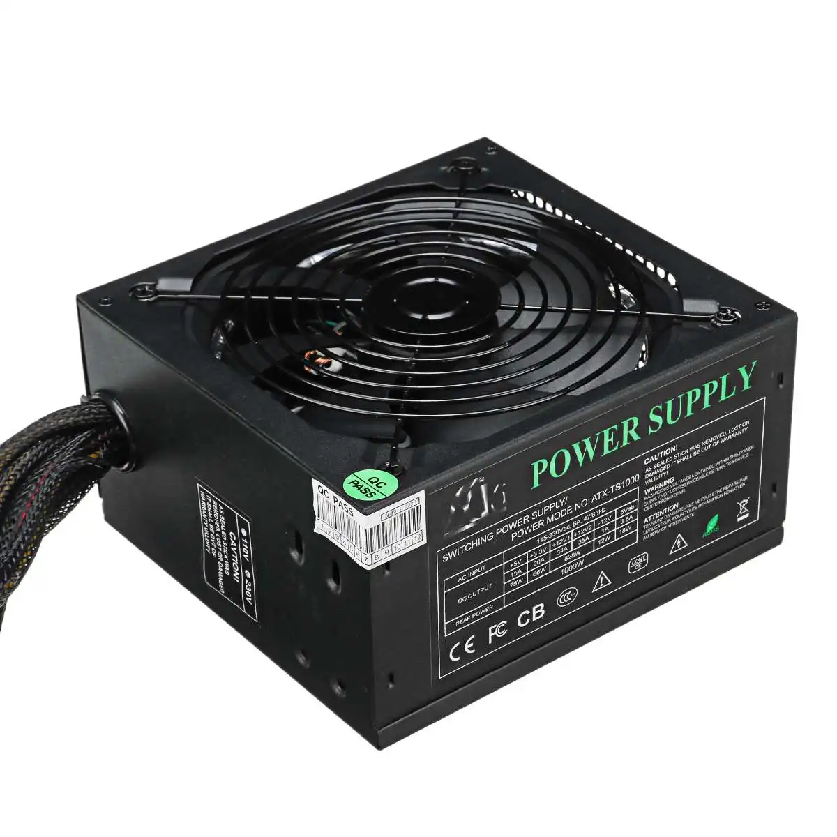 Макс. 1500 Вт блок питания 140 мм светодиодный вентилятор 24 Pin PCI SATA ATX 12V компьютерный блок питания Поддержка системы AMD Win7