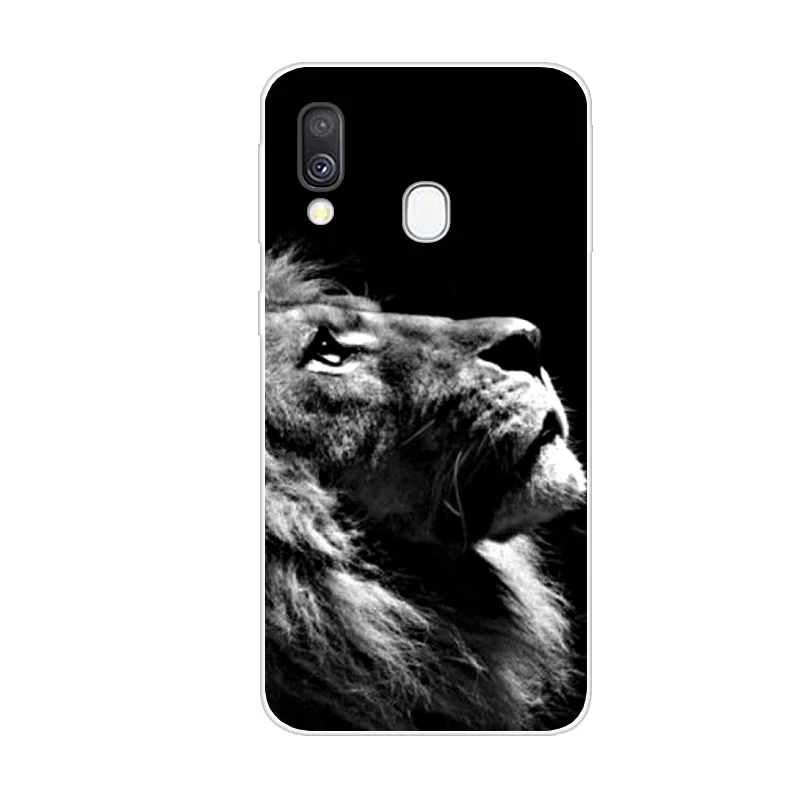 Мягкий силиконовый чехол ТПУ для samsung Galaxy A40, чехол s с мультяшным животным, нарисованная задняя крышка, чехол для samsung A40 A 40, бампер для телефона 5,9 - Цвет: 12