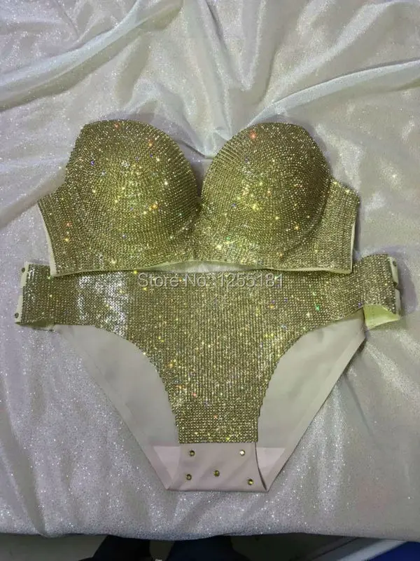 Мода 2017 сексуальное бикини с кристаллами женский сексуальный костюм украшением
