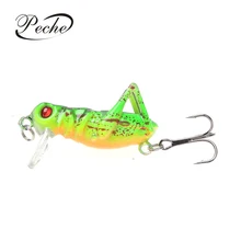 Peche насекомое-Кузнечик приманки рыболовные приманки воблеры и крутящиеся приманки для ловли карпа реалистичные приманки из твердого пластика Pesca Isca Bass