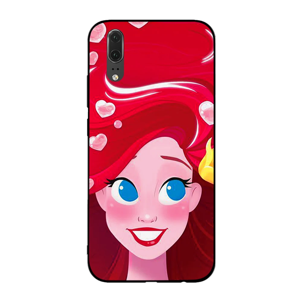 Мягкий чехол с рисунком Русалочки для Huawei Y6 Y7 Y9 Prime 2017 2018 2019 Nova 2i 3 4 3i Lite Mate 10 20 Pro
