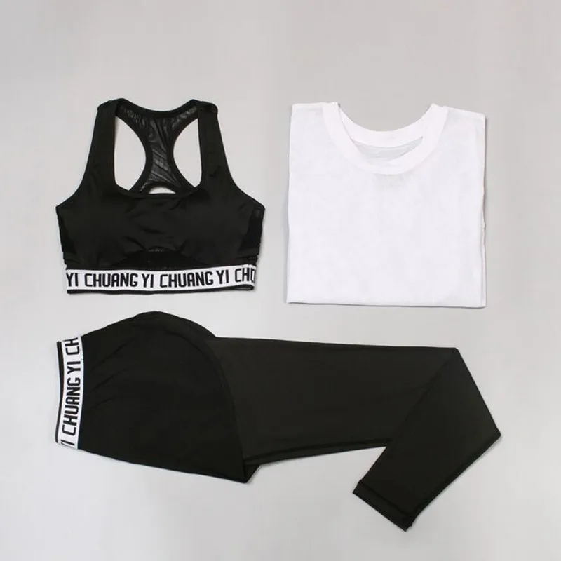 Новый стиль для женщин Фитнес Спорт Бег Тренажерный зал компрессионный костюм