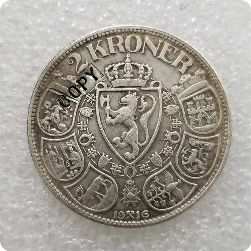 Копии монет 2 Kroner - Haakon VII Норвегия 1908-1916 | Дом и сад