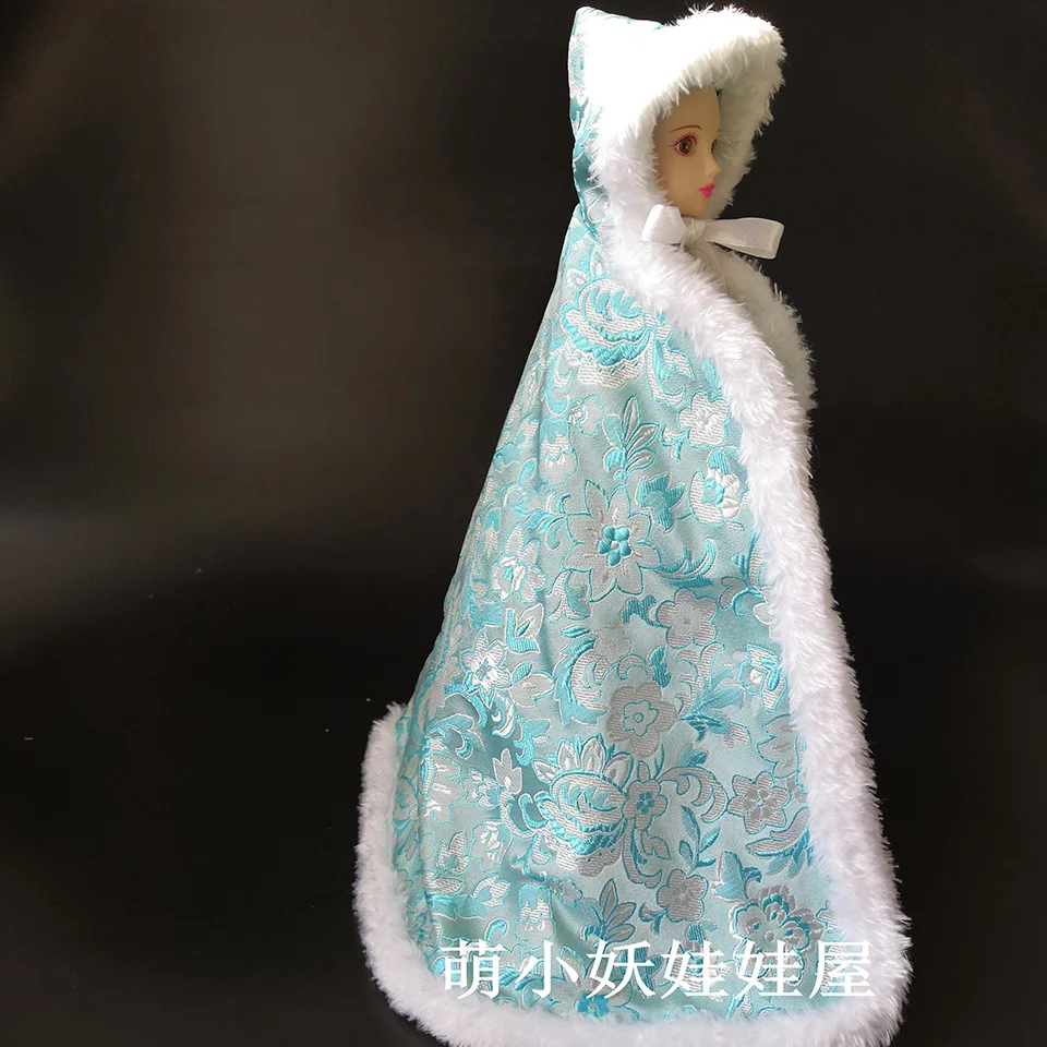 Одежда для кукол Cateleya 1/6 Детский костюм старинная шаль зимняя плюшевая накидка