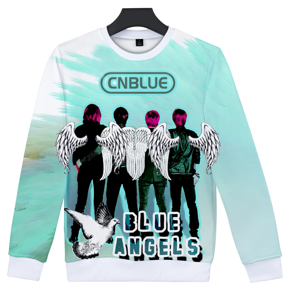 LUCKYFRIDAYF 2018 CNBlue Kpop популярная теплая толстовка без шапочки с 3D принтом для женщин и