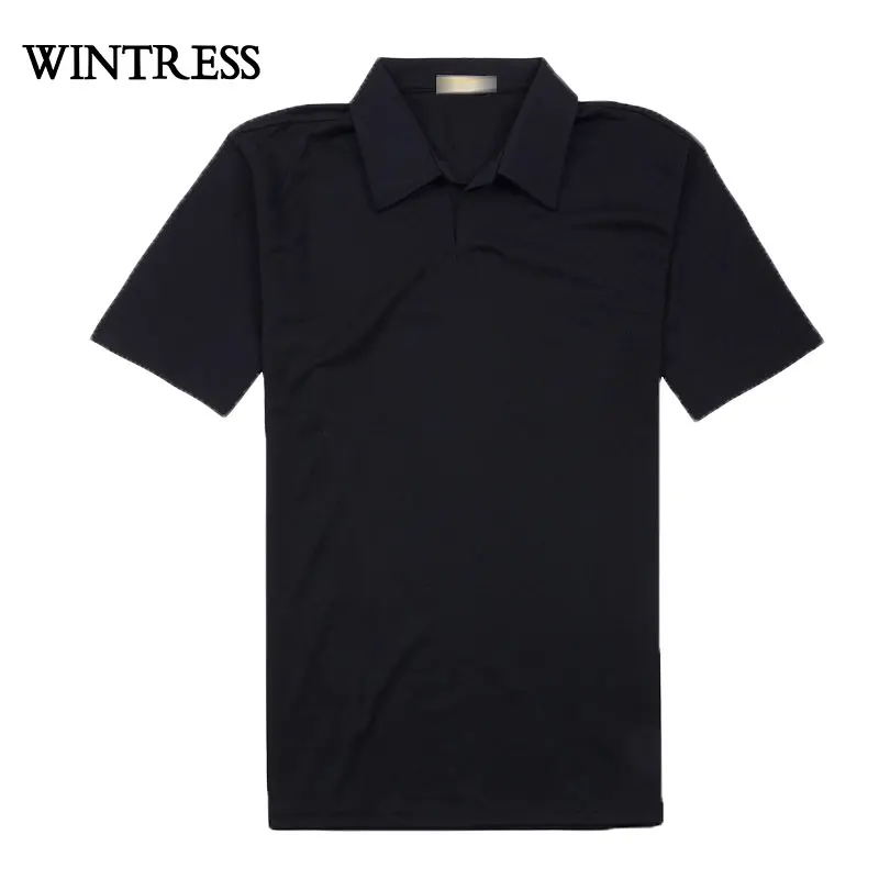 WINTRESS Men Casual Style Camisa Polo Shirt New Design Solid Turn Down Collar Top Unisex Clothes Can Custom Logo | Мужская одежда