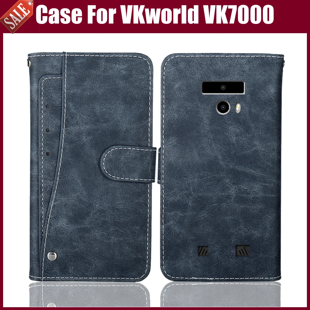Горячая распродажа! VKworld VK7000 чехол Высококачественный кожаный флип для телефона