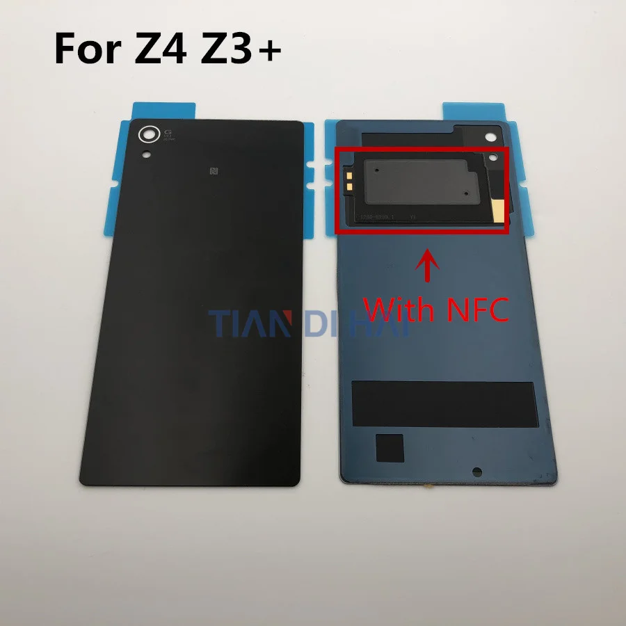 Задняя стеклянная крышка батарейного отсека для Sony Xperia Z4 Z3 + Plus E6553 E6533 Z2 Z1 задняя