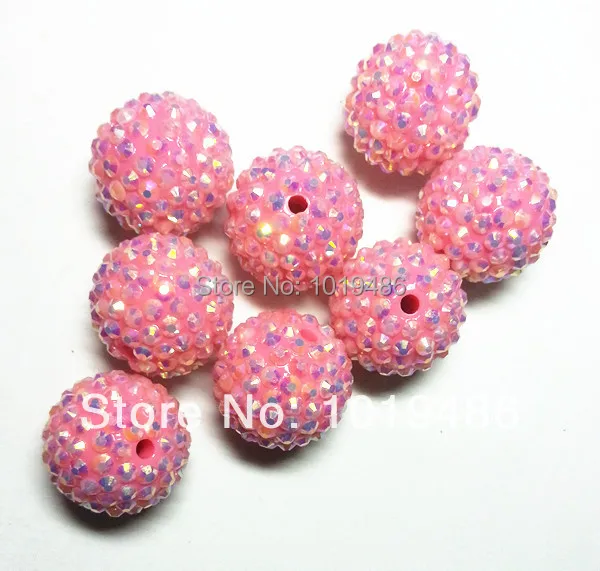 Бусины из эпоксидной смолы бледно ярко розовые бусины 100 шт./лот для массивного