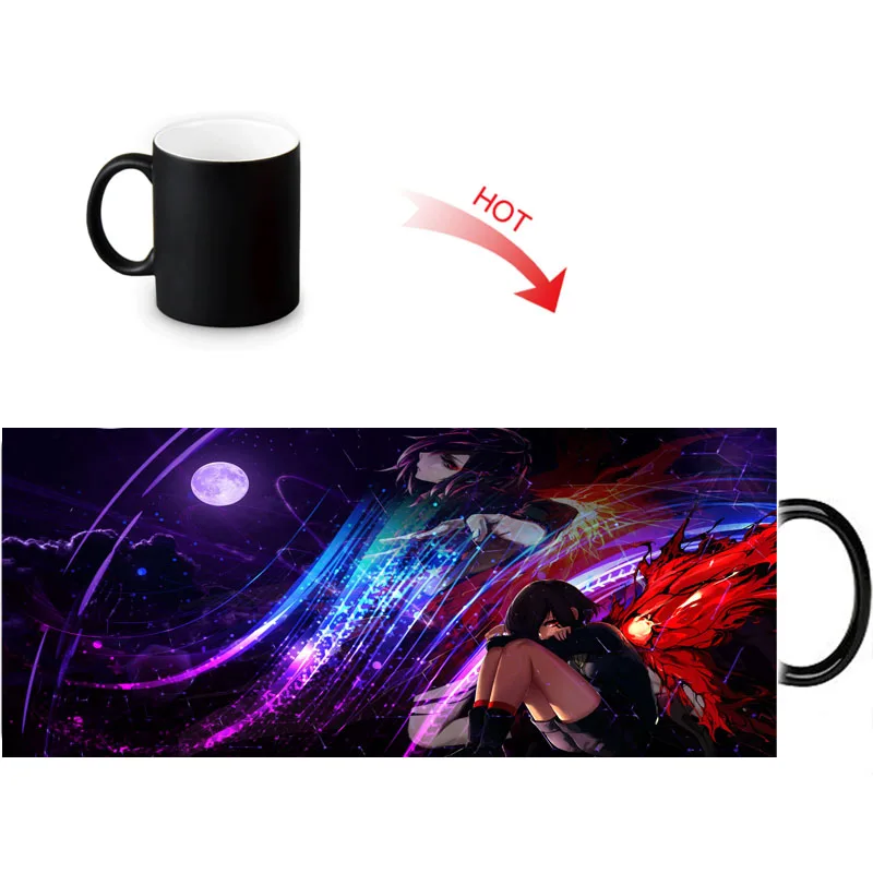 Волшебная кружка Tokyo Ghoul меняющая цвет чайная чашка для молока воды керамическая