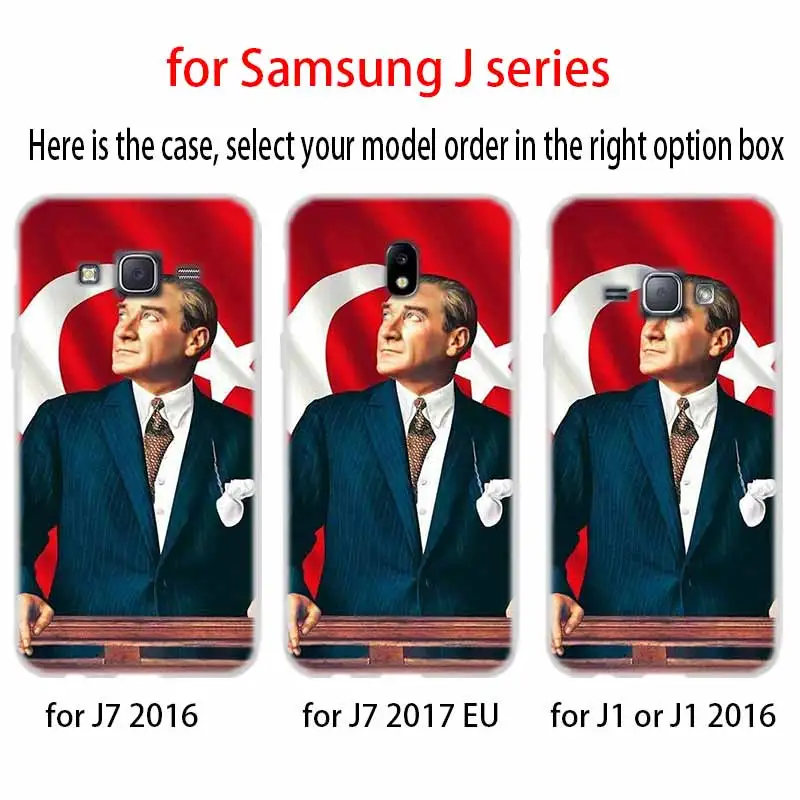 Турецкий Mustafa Kemal Ataturk чехол из ТПУ для Samsung Galaxy J6 J8 J3 J5 J7 J4 J2 J1 Plus 2018 2016 EU Prime Ace |