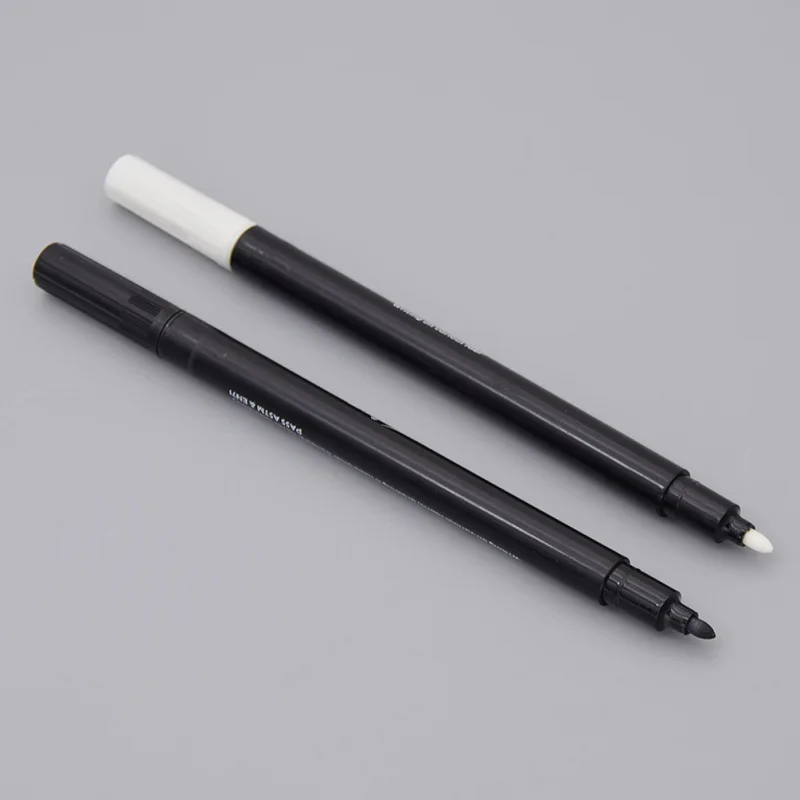 Фломастеры перманентные черно белые 2 шт./лот мм|Швейные инструменты и