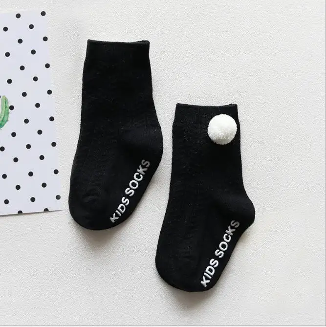 socks black Новинка; сезон осень-зима; однотонные детские колготки с двойной иглой; колготки для девочек; детские леггинсы - Цвет: socks black