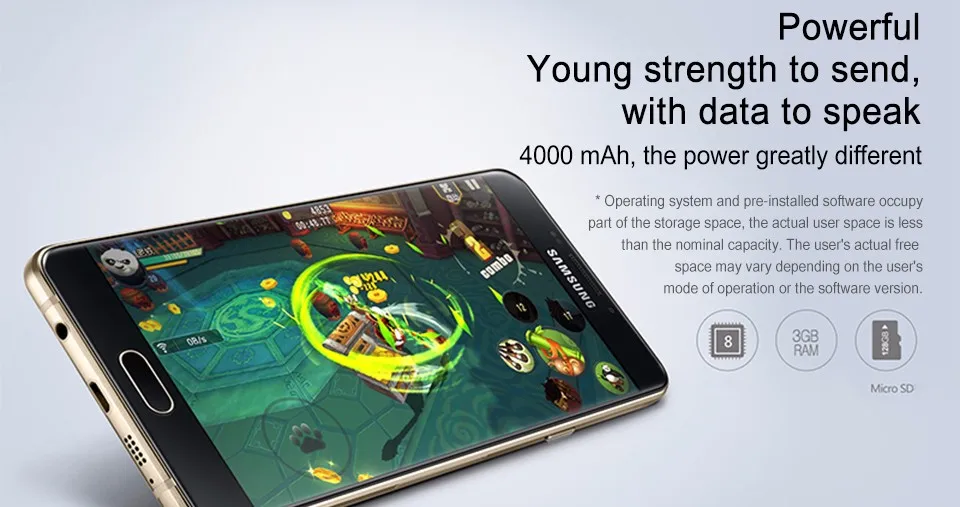 samsung Galaxy A9, A9000, четыре ядра, 4G, LTE, две sim-карты, Smatphone, 6,0 дюймов, 13 МП ram, 3G rom, 32G, 1080 P, Wif, gps, мобильный телефон