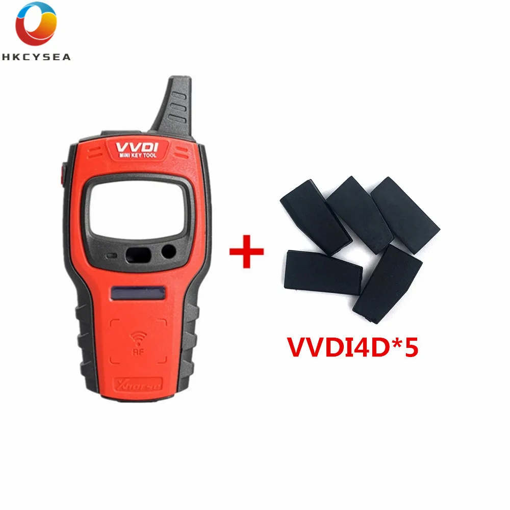 HKCYSEA Xhorse VVDI мини-ключевой инструмент программист глобальная Версия Поддержка IOS и Android с VVDI4D/VVDI48/VVDI супер чип или пульт дистанционного управления - Цвет: with 5pcs VVDI 4D