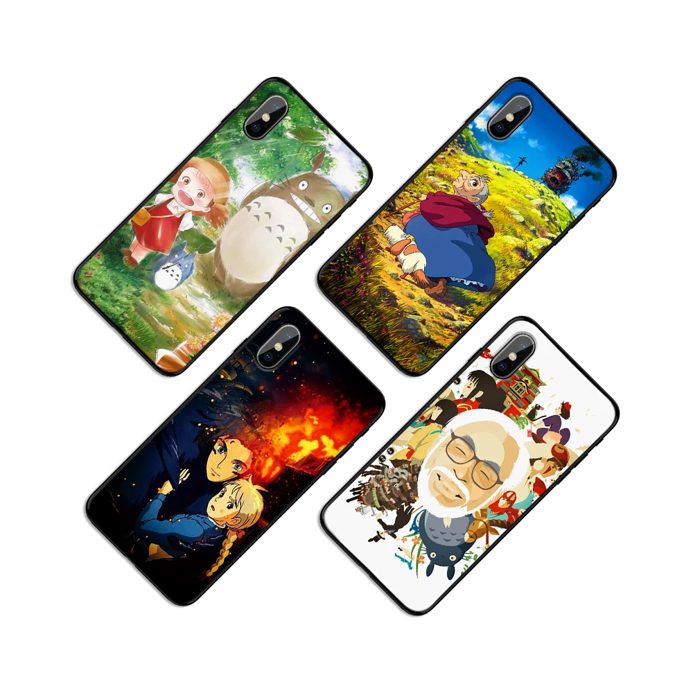 Miyazaki Hayao мягкая термополиуретановая крышка-чехол для Apple iPhone 6 6S 7 8 Plus 5 5S SE X XS MAX XR