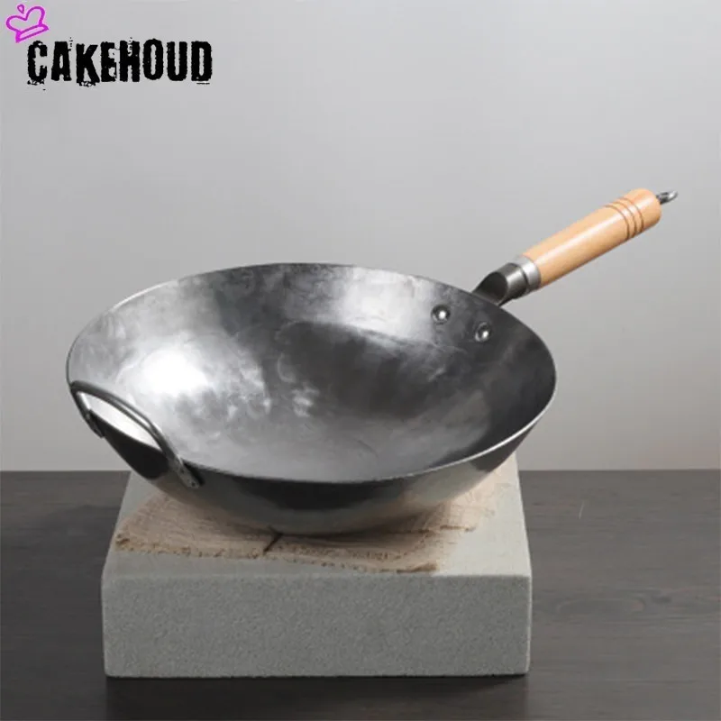 CAKEHOUD китайский железный горшок традиционный ручной молоток ковка чугун без