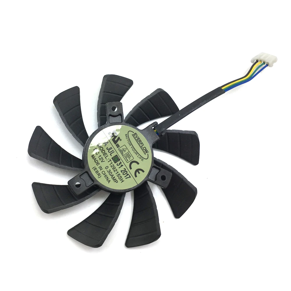 DIY 85 мм 40 T129215SH 4Pin ПК вентилятор охлаждения для ZOTAC N1060IXOC 6GD GTX 1060 3GB Мини GPU Радиатор