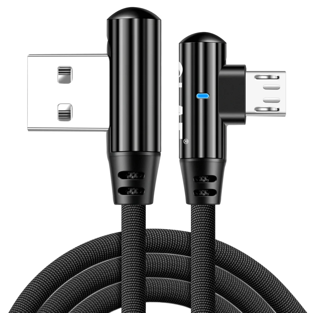 OLAF Micro USB Cable 90 Degree Fast Charging Data Android For Samsung galaxy s7 edge xiaomi redmi HTC cords | Мобильные телефоны и