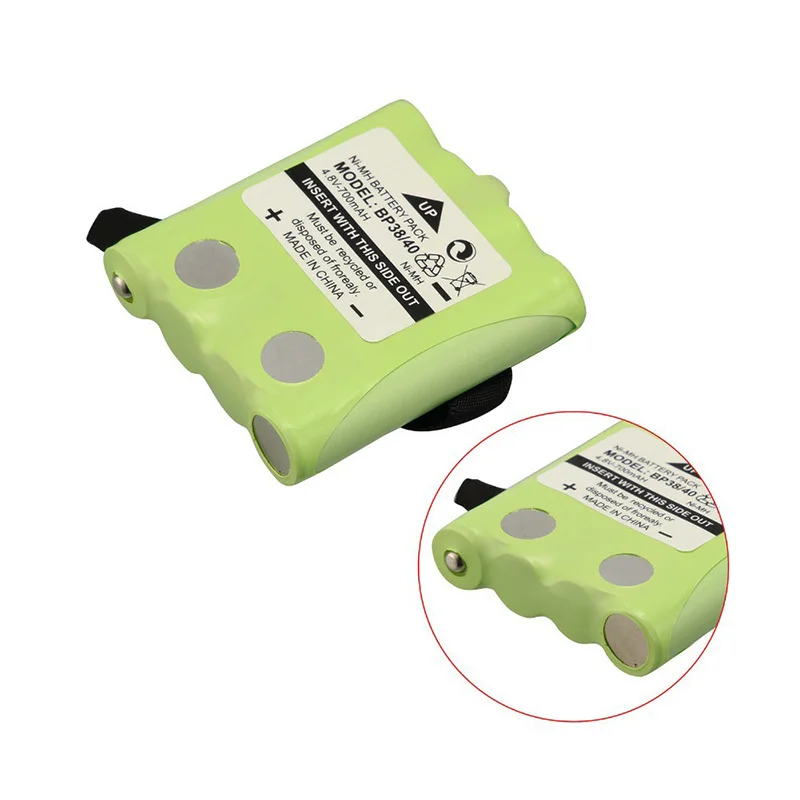 2pcs/lot 4.8V 700MAH NI-MH Battery For Uniden BP-38 BP-40 BT-1013 BT-537 MOTOROLA TLKR T4 T5 T6 T7 T8 Series Model | Электроника