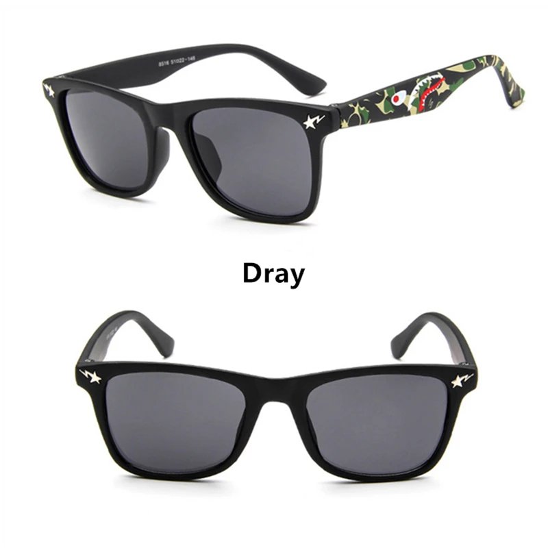 Новинка 2019 модные детские солнцезащитные очки в черной оправе цветные UV400