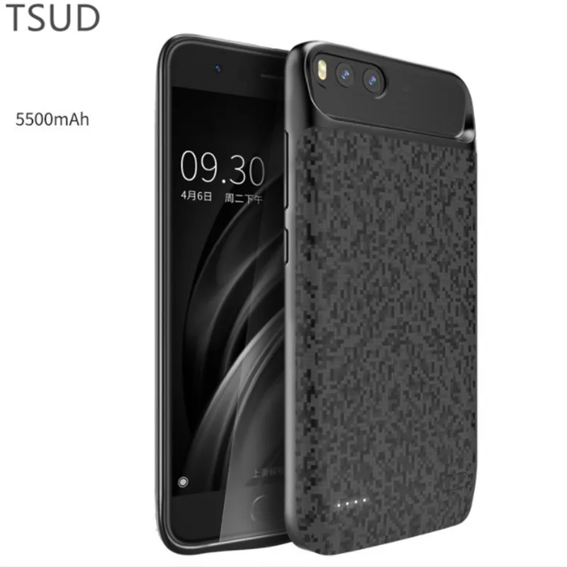 5500 мА/ч чехол для зарядки аккумулятора большой емкости xiaomi mi 6 внешний портативный беспроводной зарядный
