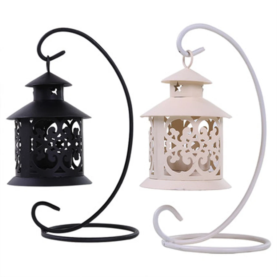 Висячие винтажные пустотелые узоры потертая Сова Teatick Металл Tealight украшение
