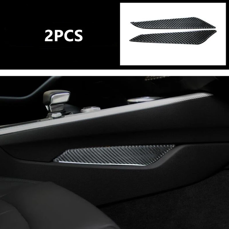 For Audi A4L/A5 2017-2018 2PCS 100% Real Carbon Fiber Car Gear Shift Control Panel Stall Side Cover Sticker Accessories | Автомобили и
