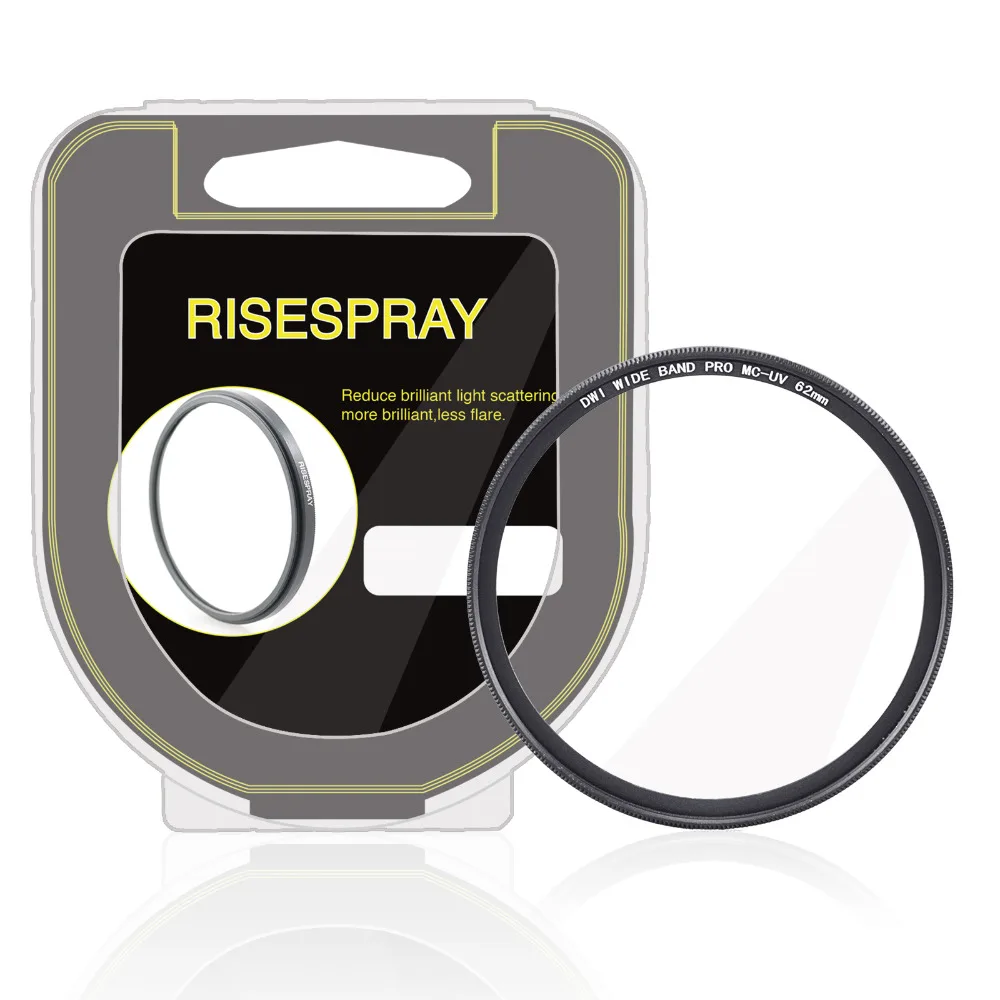 

new arrive RISESPRAY 62mm MC UV Ultra-Violet Lens Filter Protector for canon nikon sony pentax camera lens