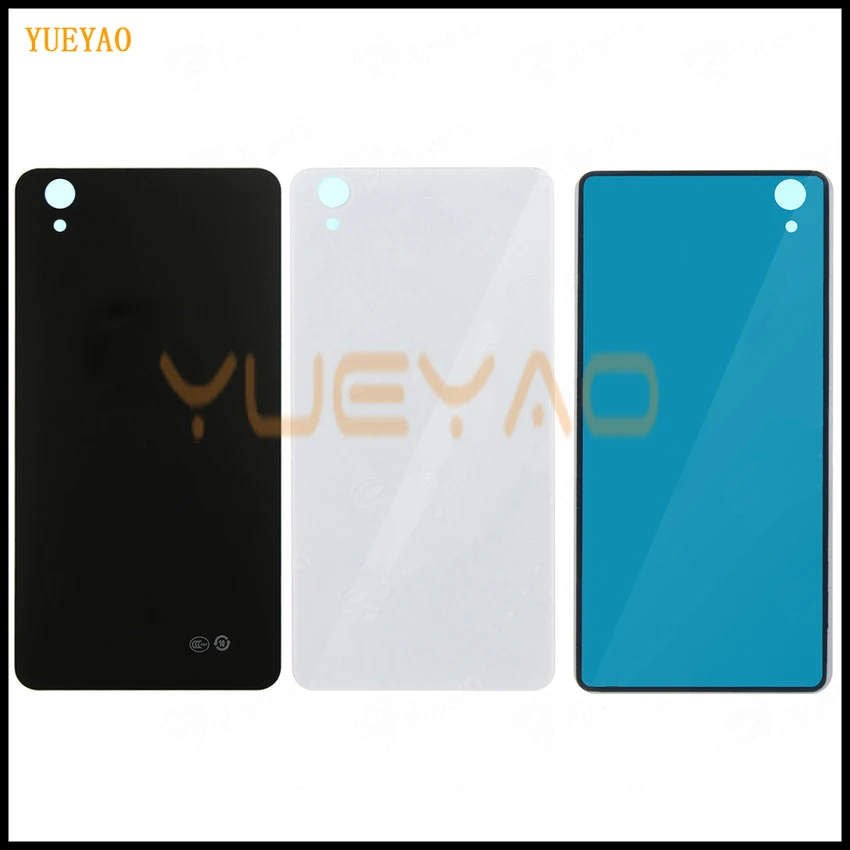 Белый черный Замена заднего стекла для One Plus X OnePlus 1+ X Крышка батарейного отсека задняя дверь корпус с наклейкой
