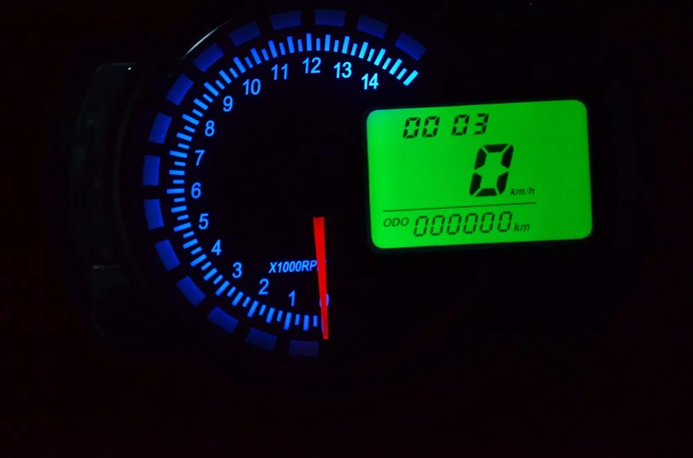 7 цветов Регулируемый мотоцикл цифровой спидометр KOSO lcd цифровой одометр 299 MPH/KPH универсальный для мотоцикла легко установить