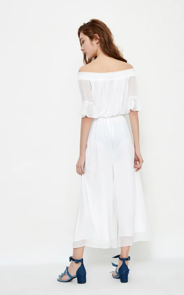 Vero Moda женский свободный комбинезон с вырезом лодочкой и вышивкой | 318144506