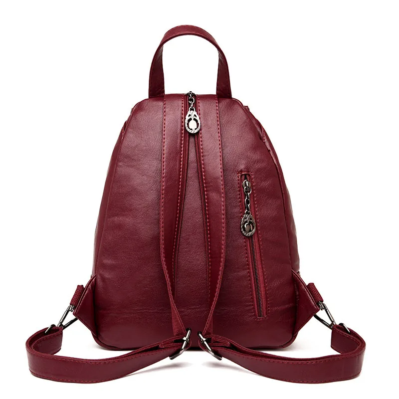 Мягкий кожаный рюкзак женский Sac A Dos Femme Multifonction рюкзак женский школьный рюкзак на плечо рюкзак Mochila