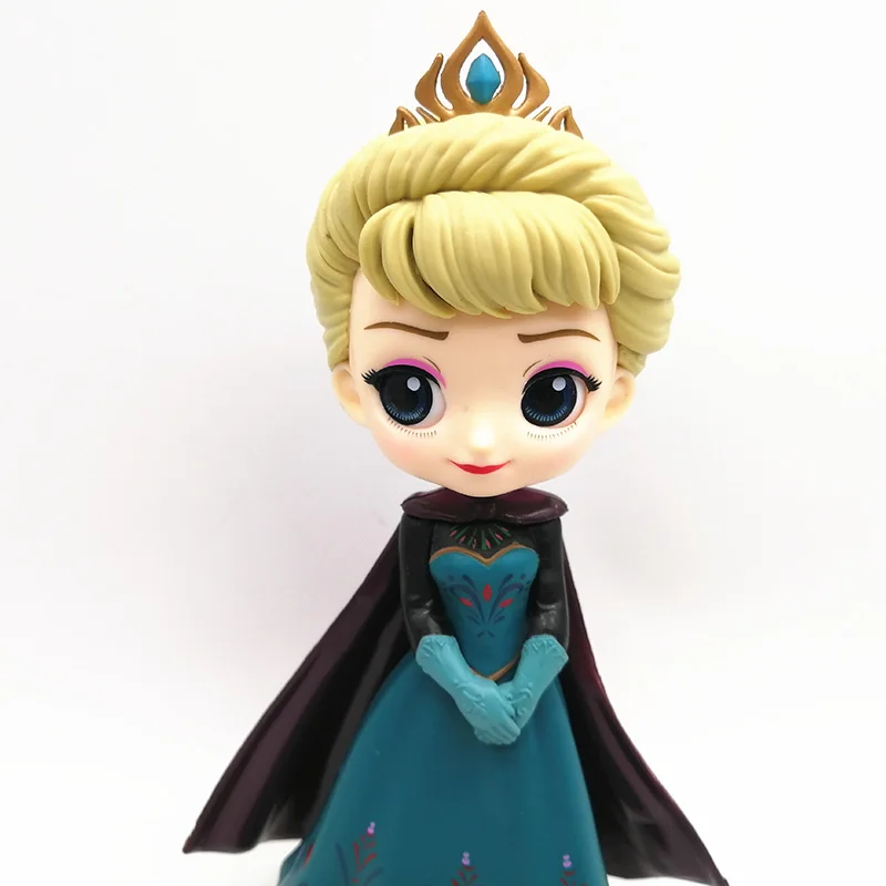 

Princess Q Posket Snow Queen Elsa & Anna Figure Toys Dolls Aurore PVC Anime Dolls Figures Collectible Model Kids Toys